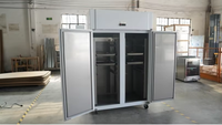 Guangzhou usine industrie GN2/1 double porte solide refroidisseur vertical pour restaurant