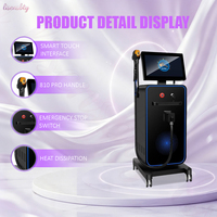 Máquina de Depilación de Alta Eficiencia con Triple Onda, Dispositivo Estético para Rejuvenecimiento Facial para Salón