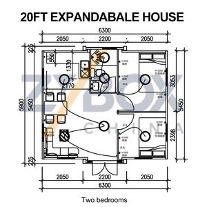 <span class=keywords><strong>Casa</strong></span> contenedor expandible <span class=keywords><strong>de</strong></span> diseño minimalista en blanco y negro, <span class=keywords><strong>casa</strong></span> prefabricada modular para <span class=keywords><strong>el</strong></span> mercado <span class=keywords><strong>de</strong></span> África Oriental, Kenia y Tanzania - Product Image 6