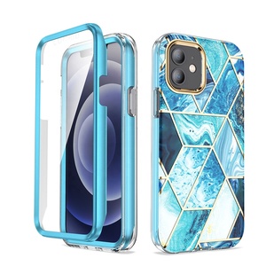 Uslion — protecteur d'écran pour <span class=keywords><strong>iPhone</strong></span> <span class=keywords><strong>12</strong></span> <span class=keywords><strong>mini</strong></span>, étui en marbre brillant pour <span class=keywords><strong>iPhone</strong></span> <span class=keywords><strong>12</strong></span> Pro Max, nouvel arrivage 2021 - Product Image 2