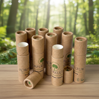 Tubes de baume à lèvres recyclés emballage de cylindre de déodorant boîte ronde de baume à lèvres écologique cosmétiques tube de carton de papier doublé de cire