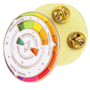 Produttore decorare Design gratuito all'ingrosso personalizzato in lega di zinco smalto Pin carino girevole smalto spilla in metallo duro - Product Image 1