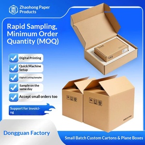 Custom Printed Air Mail <b>Boxes</b> Small Batch Logo Printing Thickened Hard Shipping Cartons - Product Image 3