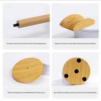 Support d'écouteurs portable en bois de chêne fait à la main de haute qualité en bois massif support de casque de jeu Durable support d'affichage pour casque