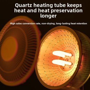 JX nhỏ điện đối lưu nóng 600W nhựa Máy tính để bàn Ống thạch anh sưởi ấm cho phòng tắm nhỏ bán buôn có sẵn - Product Image 2