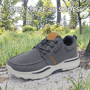 Zapatillas de Lona Modernas para Hombre, con Logotipo Personalizado, Talla 48, Zapatos Deportivos Casuales para Caminar al Aire Libre, Primavera/Verano, con Cordones, que Aumentan la Altura - Product Image 2