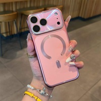 Coque de téléphone magnétique rigide en PC pour iPhone 17 16 15 14, étui de luxe compatible avec la recharge sans fil pour iPhone 17 Pro Max