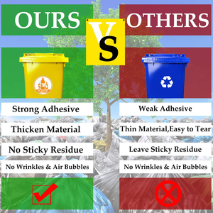 Etiquetas de PVC para Impresión, Publicidad, Promoción, Reciclaje, Etiquetas Impermeables para Basureros, Papel para Etiquetas - Product Image 5