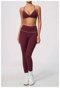 Women Yoga Set with Tank Top Bra Shorts 2 in 1 <b>Leggings</b> Nylon Spandex Workout Activewear <b>Gym</b> Fitness Wear - Product Image 4
