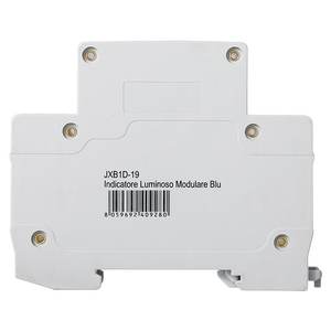 Lampada Indicatrice Modulare 230V LED Blu Segnalazione Luminosa 1 Modulo DIN in Plastica - Product Image 3