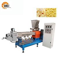 Ligne de production de machines extrudeuses pour snacks extrudés de maïs soufflé, boules de fromage et extrudés de riz