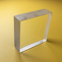 Pour le laser de diode IPL cosmétique peau 515 à 1200nm carré ou rond optique saphir cristal lumière guide fenêtre en verre