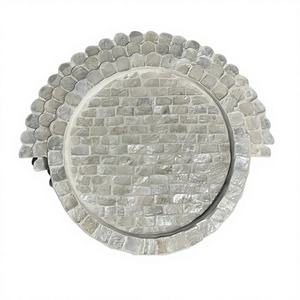 Elegante Soporte para Postres Clásico de Nácar Natural con Tamaño y Forma Personalizables para Decoración de Restaurantes, Hoteles y Bodas - Product Image 1