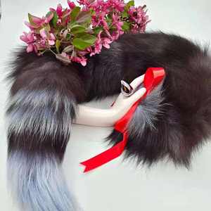 2021 جديد قابل للفصل LED تأثيري ذيل الثعلب شرجي المكونات ولكن يتم استخدام القابس مع الذيل لألعاب الجنس الشرجي منتجات ساخنة - Product Image 5