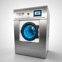 Mesin Cuci Komersial HOOP 15-30kg Soft Mounted, Mesin Cuci Otomatis Profesional untuk Hotel, Laundry, Asrama, Kamar Mandi, Spa