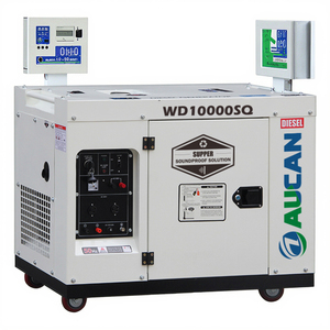 Im lặng xách tay máy phát điện diesel 10KVA 8KW Single phase 50/60Hz tự động bắt đầu với <span class=keywords><strong>10KW</strong></span> công suất định mức 220V DC đầu ra phát điện - Product Image 6
