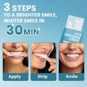 Venta al por mayor Tiras para blanquear los <span class=keywords><strong>dientes</strong></span> 14 pares Invisible Fuerte Viscosidad Blanqueamiento Tiras secas - Product Image 4
