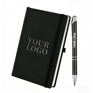 Wholesale Promotion Student A5 Journal Elastic Band Business Notebook with Custom Laser Logo for Creative Professionals Gift - Product Image 1