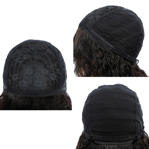 วิกผมมนุษย์หยิกสีดำธรรมชาติแบบมีหน้าม้า วิกผมมนุษย์บราซิลสำหรับผู้หญิงผิวดำ วิกผมมนุษย์หยิกแบบเรมี่ - Product Image 4