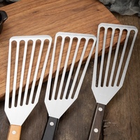 Spatule à poisson flexible en acier inoxydable poignée antidérapante tourneur à fente de cuisine retournement facile tournant la friture griller le lave-vaisselle