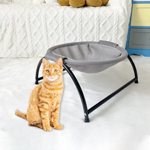 Abnehmbares Waschbares Katzenbett Erhöhte Atmungsaktivität Freistehende Hängematte zum Schlafen für Haustiere Einfarbiges Muster - Product Image 4