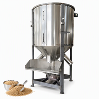 Mélangeur à vis automatique en acier inoxydable, conception verticale, capacité 1000 kg, moteur à induction 380 V, haute efficacité énergétique pour le mélange alimentaire