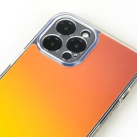 Étui de téléphone en TPU souple transparent avec placage électrolytique mat de luxe, effet laser arc-en-ciel, acrylique rigide pour iPhone 13 12 Pro Max 11 Mini