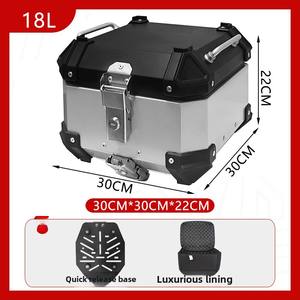 Caja de Carga Universal para Motocicleta y Vehículo Eléctrico de 18L - Aleación de Aluminio - Sellada e Impermeable - Ligera y Duradera - Product Image 2