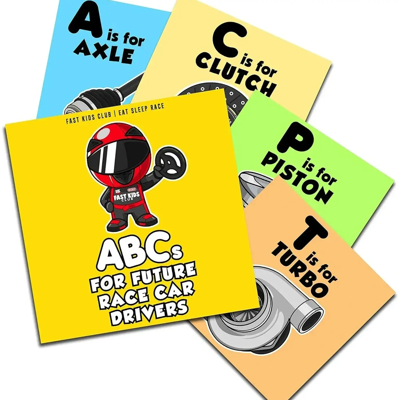 Board Book Printing Customized Cross-border Explosion ABC Book For Future Race Car Driver Future Race Car Driver Books