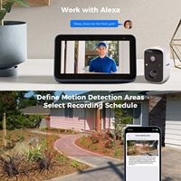 Hiseeu 4MP IP66 détection de mouvement maison sans fil batterie balle sécurité extérieure CCTV WiFi Kit de caméra solaire