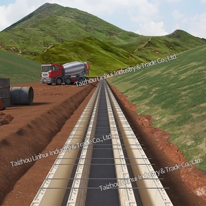 Cetakan Dinding Beton Pagar Penahan Lempengan Semen Talang Air Pekerjaan Jalan Saluran Plastik Saluran Saluran Pembuangan Kanal Pembatas Jalan Bentuk Pengecoran - Product Image 3