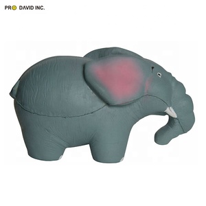 Custom Logo PMS Colors PU Foam Elephant Shape Exercise <b>Ball</b> Promotional Toy Hand Stress Toy for Ages 5+ - Product Image 3