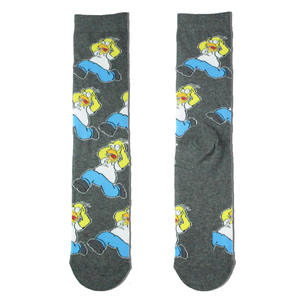 WZ-448 Puso Cartoon-Animations-Freizeitsocken aus Baumwolle, mittellang, geradlinig gestrickt, personalisierte Herrensocken - Product Image 4