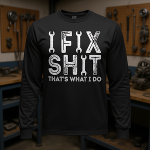 Camiseta vintage de manga larga I Fix Shit That's What I Do - Product Image 3