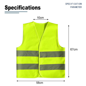 بيع بالجملة صدرية عمل ملابس سلامة العمل سترة عاكسة مخصصة مع شعار - Product Image 4