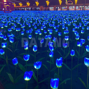 Outdoor/indoor Ip65 Solar Waterproof Tulip <b>Lights</b> With Ground Plug-in For Garden Landscape Lawn Decoration Christmas Yard - Product Image 6