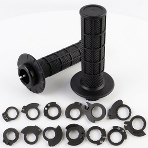 Poignées de guidon verrouillables 7/8" 22mm HALF WAFFLE MX LOCK pour motos CRF SXF KXF FC TC <span class=keywords><strong>EXC</strong></span> <span class=keywords><strong>125</strong></span> 150 250 300 - Product Image 1