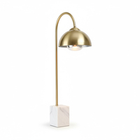 Lampe chauffante alimentaire sur pied en acier inoxydable avec base en marbre robuste et antidérapante pour buffet