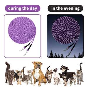 エスケーププルーフ耐久性のある安全なエクステンダー反射15 FT猫ロングリーシュウォーキング用屋外遊び子犬ウサギ - Product Image 5