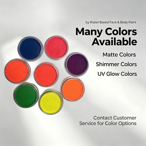 <span class=keywords><strong>Peinture</strong></span> faciale 3g non toxique aux couleurs UV, <span class=keywords><strong>peinture</strong></span> corporelle à base d'eau aux couleurs néon pour le maquillage de fête d'Halloween - Product Image 2