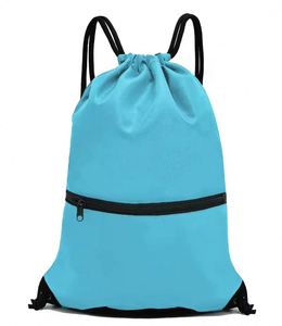 Mochila con Cordón, Bolsa con Cordón, Saco con Cordón, Resistente al Agua, de Nailon, para Gimnasio, Compras, Deportes, Yoga - Product Image 1