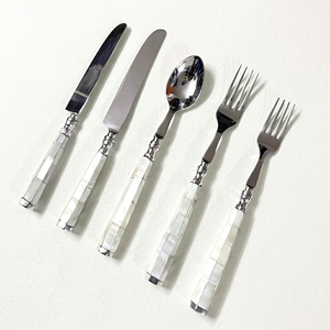 American Luxury Style Flatware <b>Set</b> MOP Handle Mirror Polish 18/<b>8</b> Stainless Steel Durable Eco-Friendly Wedding Home Decor <b>Set</b> - Product Image 1