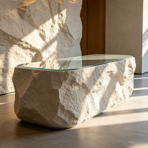 Comptoirs d'accueil en fibre de verre, sur mesure, de luxe, directement de l'usine, pour hôtel, bureau, hall d'entrée - Product Image 6