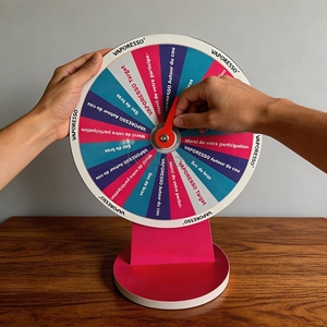 Ruleta de la Fortuna Eléctrica con Luces LED para Mesa, <span class=keywords><strong>Sorteo</strong></span> de Bingo, Lotería, Premios Aleatorios, Personalizable - Product Image 5