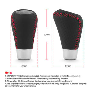 Levier de vitesses rotatif manuel à 5 vitesses en cuir pour la plupart des voitures, cristal pour la modification de voiture de golf, essentiel - Product Image 3