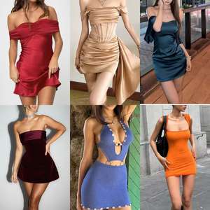 Vêtements pour femmes d'occasion en gros, robes et hauts en coton usagés, vêtements mixtes pour bébés, envoi aléatoire depuis une friperie - Product Image 5