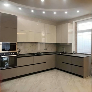 Gabinetes de <span class=keywords><strong>Cocina</strong></span> Económicos Runwood, Juego de Gabinetes de <span class=keywords><strong>Cocina</strong></span> Modernos Personalizados, Montados en la <span class=keywords><strong>Pared</strong></span>, en Forma de L, de Madera Modular - Product Image 2