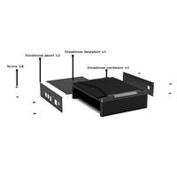 Controlador de carcasa de placa PCB para equipos industriales, carcasa de extrusión de aluminio, servicios de diseño personalizados, caja de servidor de alimentación de chapa