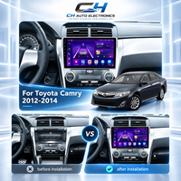 Autoradio Android pour Toyota Camry 2012-2014, 10 pouces, 2 Din, stéréo GPS WiFi BT, CarPlay sans fil, Android Auto, FM, Mirror Link