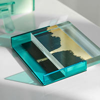 Cadre de présentation vertical rectangulaire en acrylique de haute qualité et haute transparence, mini ornements de table, impression giclée personnalisée faite à la main, UV
